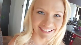 Teen petite has her first time using a sexy vibrator for an intense orgasm and a massive cumshot
